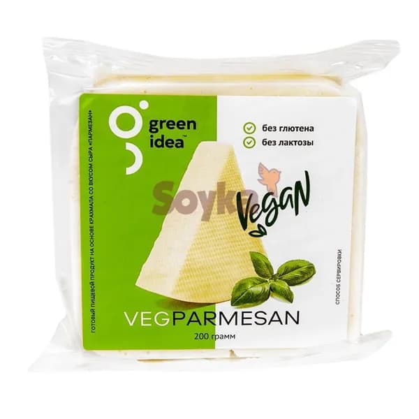 Продукт постный со вкусом сыра Пармезан Green Idea, 200г