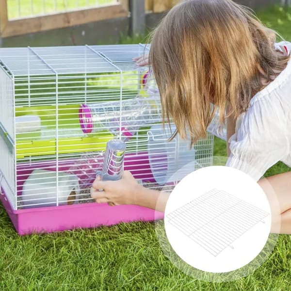 Железная разделительная решётка для основы клетки pet 47, белая, для хомяков и мелких питомцев
