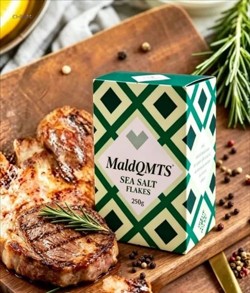 Хлопья морской соли Maldqmts, поваренная соль, 250 г