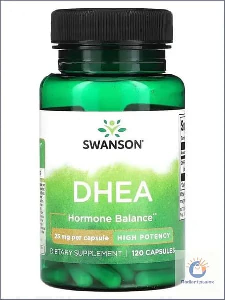 ДГЭА (дегидроэпиандростерон) Swanson DHEA 25 мг 120 капсул