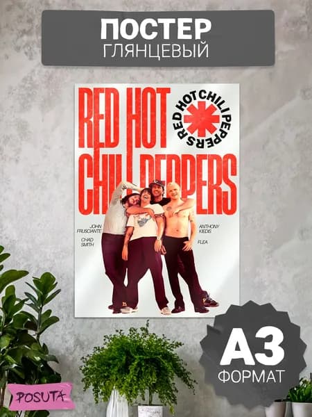 Постер на стену интерьерный Red Hot Chili Peppers