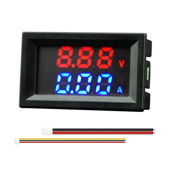 Цифровой вольтамперметр M430 для постоянного тока: 0 100 В, 10 А, двойной LED-дисплей