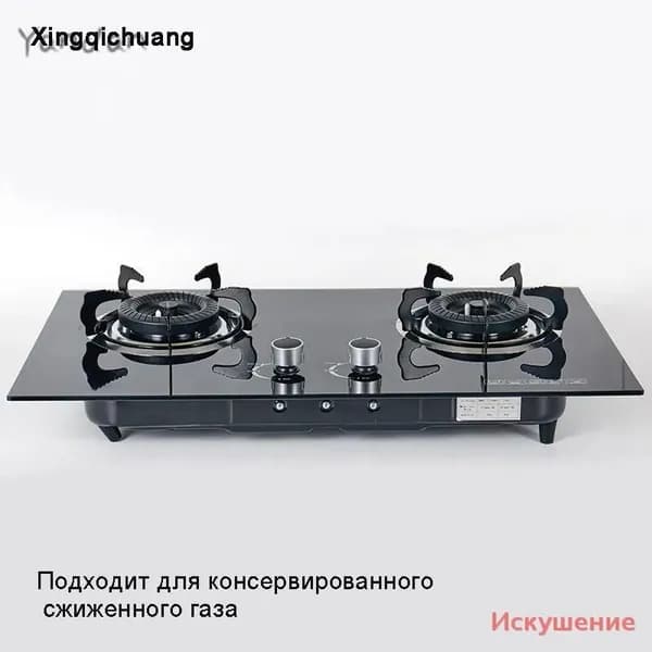 Газовая Варочная панель ADBF6806429A435B95DC8CF1EF2799BA, черный матовый