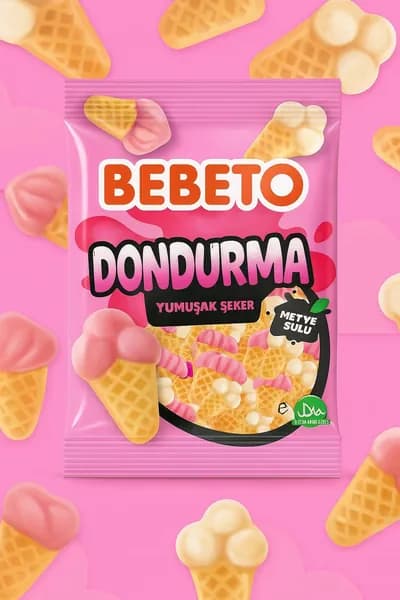 Bebeto Фруктовые сладкие и веселые желейные конфеты 80 г