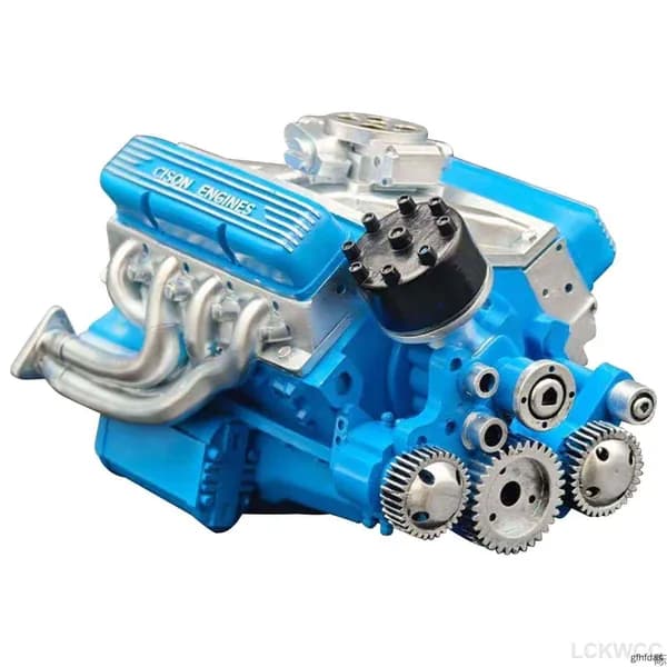 Бензиновый двигатель OHV V8 (1/6 масштаб) 44 см - Детальный конструктор для моделизма