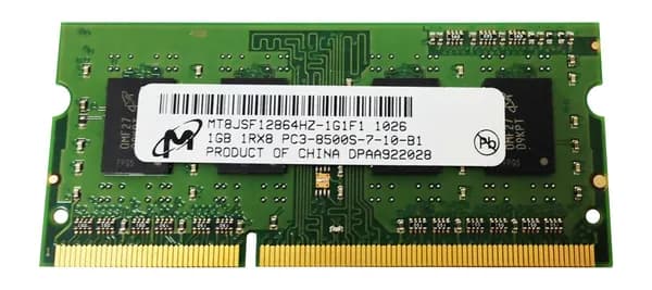 Micron Оперативная память DDR3, 1066 МГц, 1 x (MT8JSF12864HZ-1G1F1)