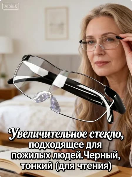 Лупа 3-кратная, диаметр: 100.1 мм