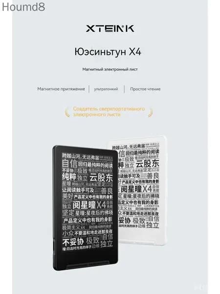 4.3" Электронная книга XTEINK X4, черный матовый