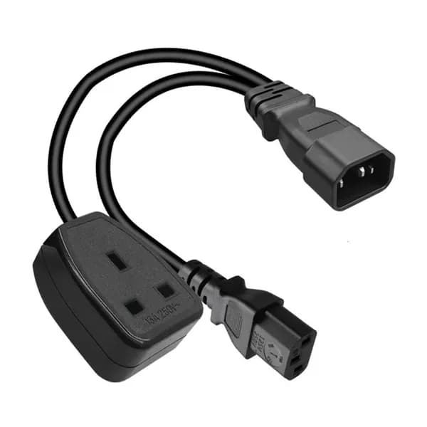 Переходный кабель IEC C14 C13 с британской розеткой