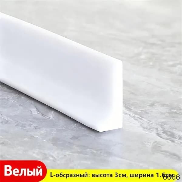 Защитная лента от брызг 3 см высота,белый цвет,1 м длина,для чистоты на кухне.