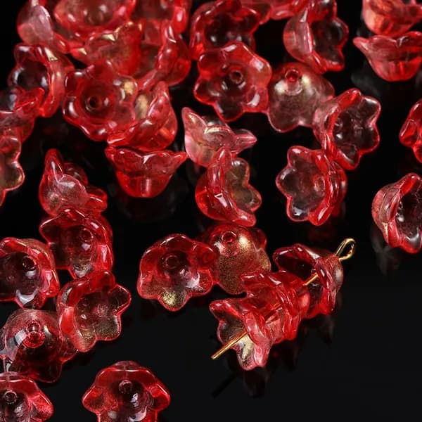 Стеклянные бусины градиентного цвета, бусины из цветов ландыша, сделай сам, браслеты, ожерелья, ювелирные аксессуары