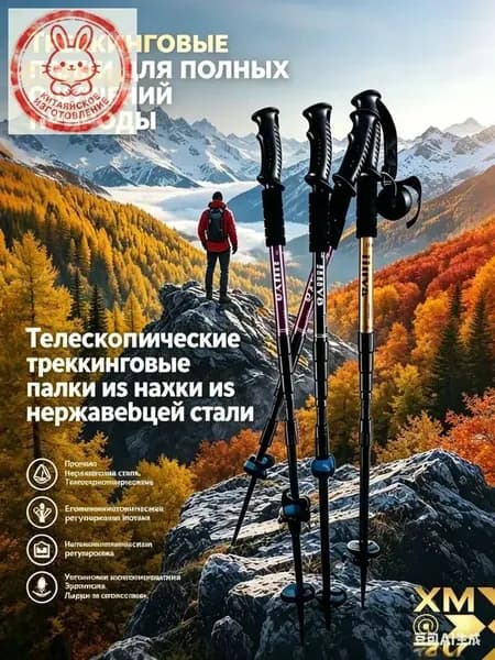 Палки для скандинавской ходьбы 130, 135 см
