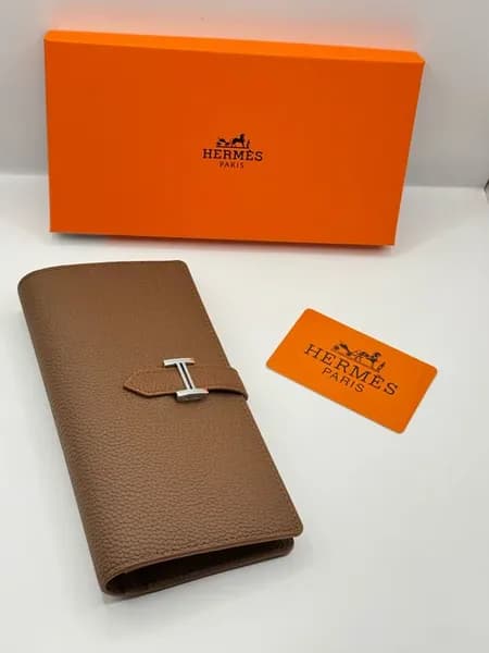 Кошелёк Hermes портмоне Большой на молнии