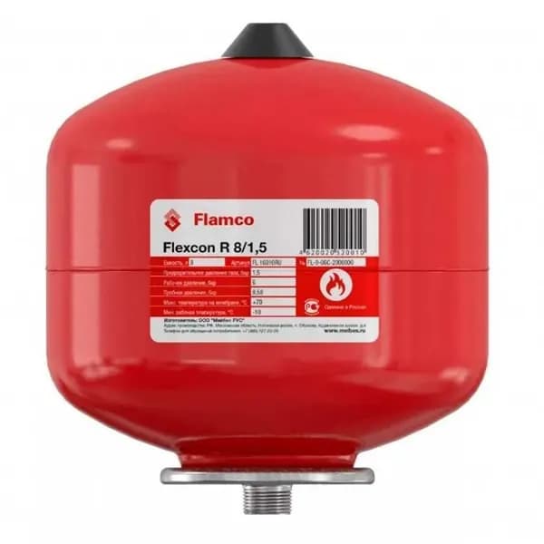 Расширительный бак (теплоснабжение/холодоснабжение) Flexcon R 25л/1,5 - 6bar Flamco ФУМ лента