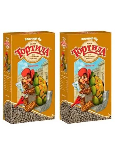 Тортила Корм для сухопутных черепах, гранулированный, 150 гр, 2 уп