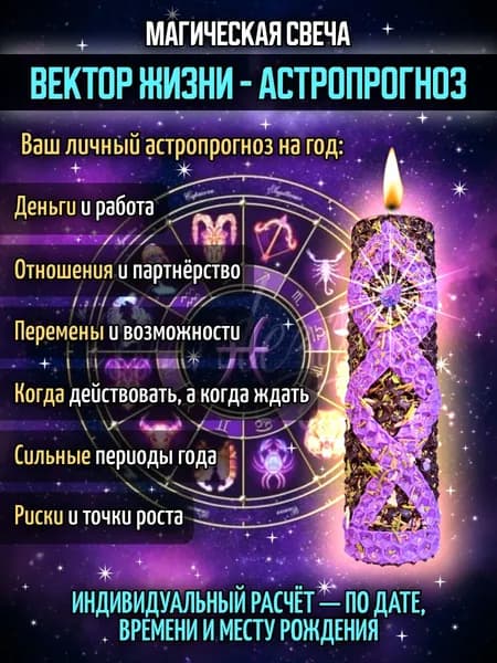 свечи восковые магические АСТРОПРОГНОЗ на год. Ручная работа. Свечи магические восковые программные ритуальные с травами