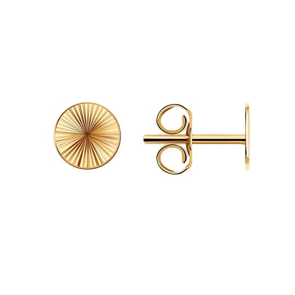Золотые серьги DIAMANT-ONLINE 585 пробы