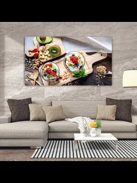 Картина на холсте, 40x60, Еда мюсли хлопья