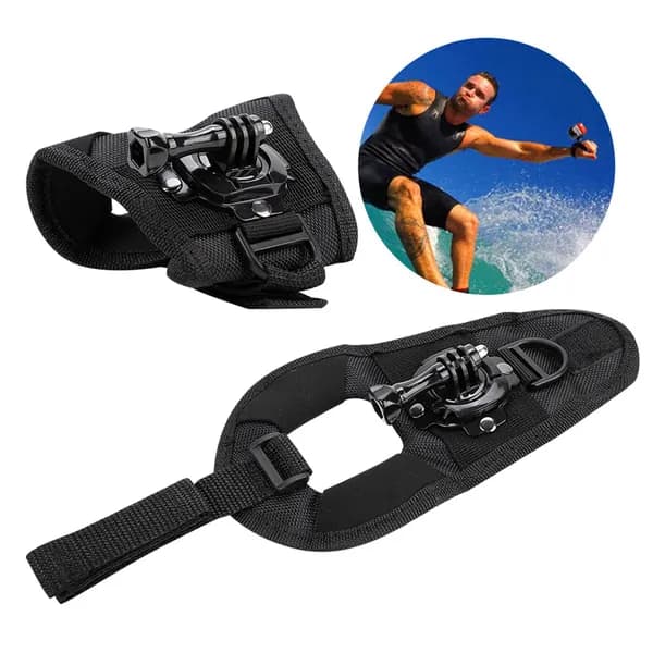 Повязка на руку для GoPro, 360 поворот, подходит для запястья, руки и аналогичных предметов