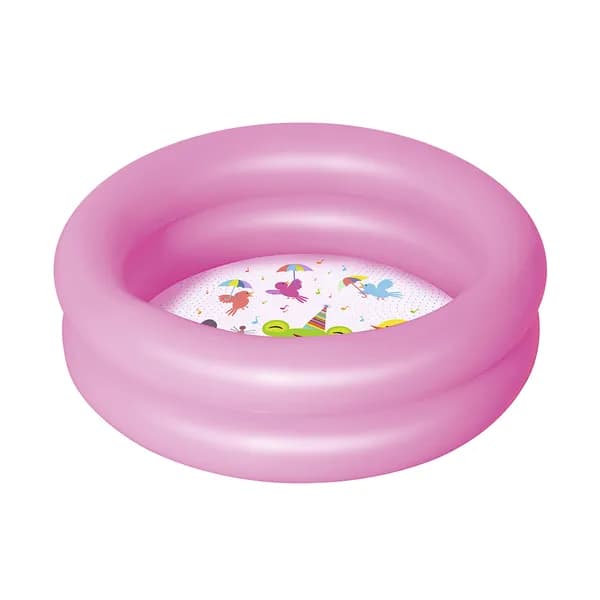 Детский круглый бассейн Bestway 51061 (61х15см) 21 л, розовый, 2+