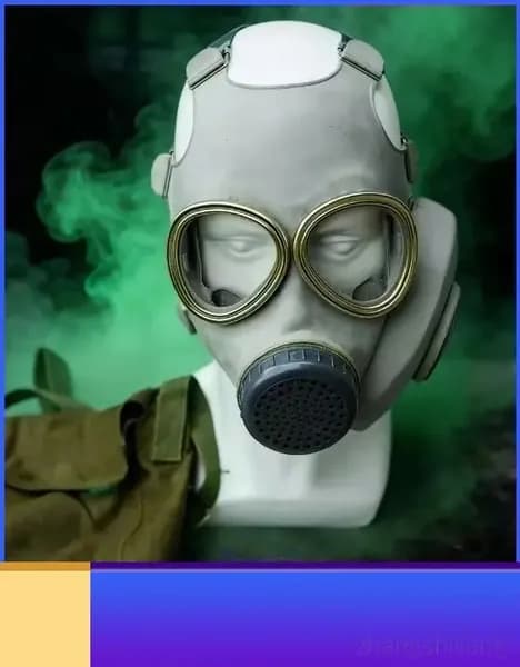 Купить ретро противогаз 65 типа - советский стиль, винтажный военный аксессуар