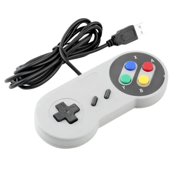 Игровой контроллер SNES с USB-подключением и крестообразным джойстиком