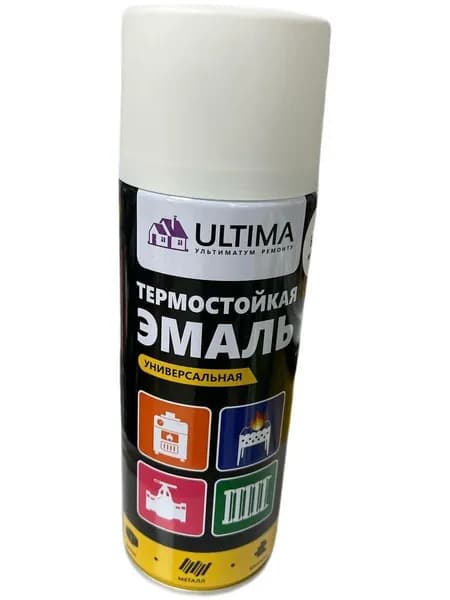 ULTIMA Аэрозольная краска, Глянцевое покрытие, белый