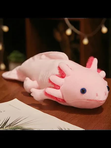Мягкая подушка-распашонка 45см Axolotl для детей (Розовая)