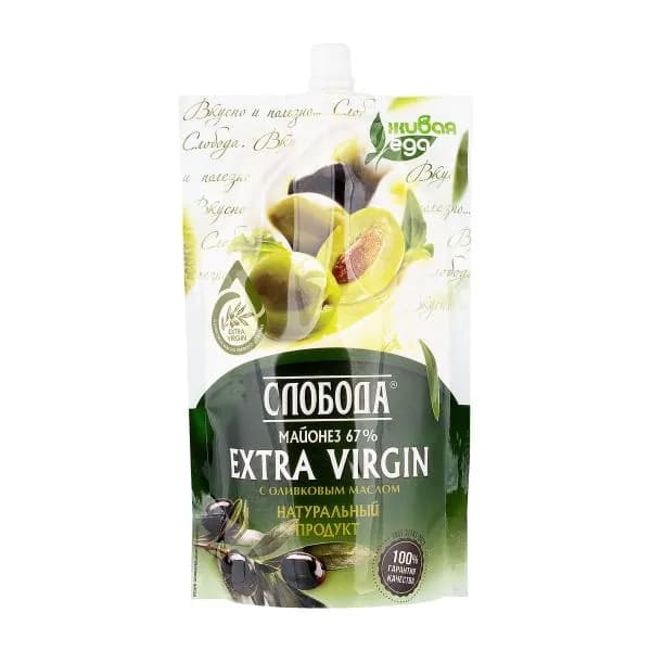 Майонез Слобода оливковый с маслом Extra virgin 67% 400мл