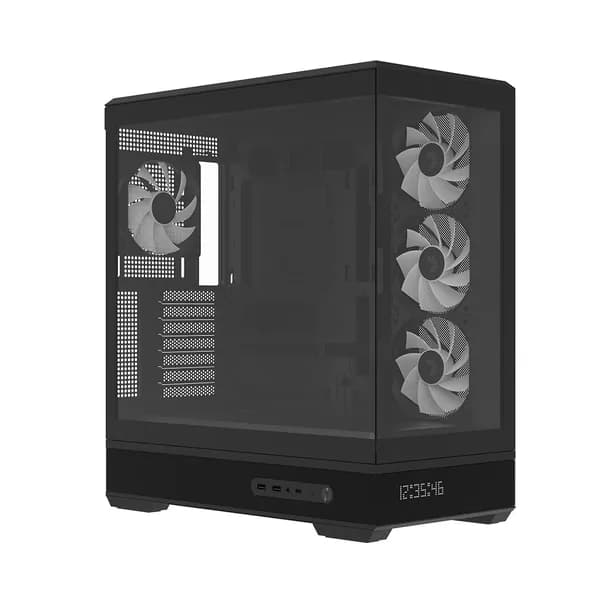Компьютерный корпус AEROCOOL P500B Digi, ATX / Micro-ATX, USB Type-C, поддержка видеокарт до 425 мм, без блока питания