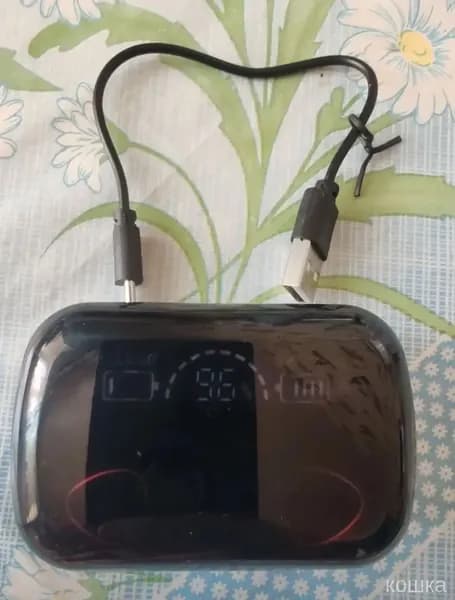 Наушники беспроводные с микрофоном, Bluetooth, USB Type-C, черный