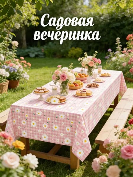 Скатерть одноразовая длина 180 см, ширина 108 см