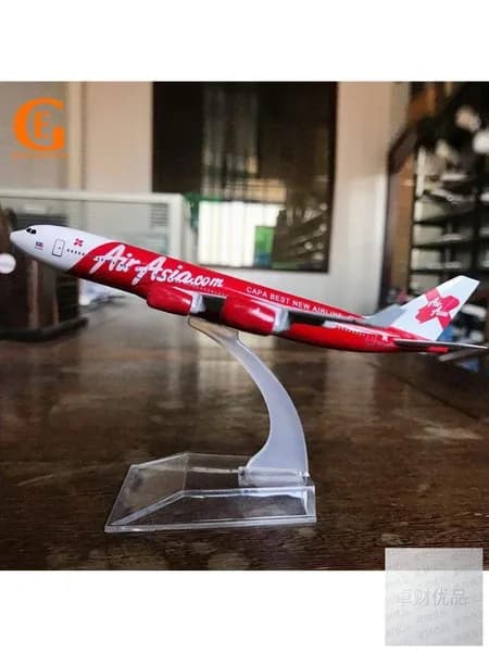 Металлическая Модель Самолета Аэробус 340, Airaisa Азиатские Авиалинии A340