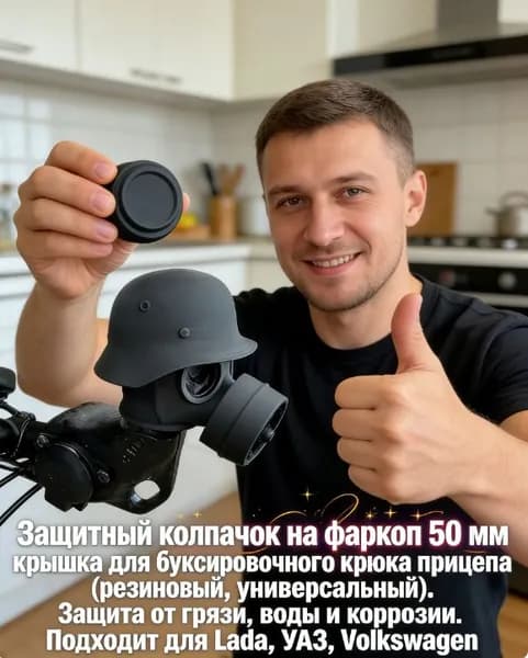 Эксклюзивный кожух для крюка прицепа, защитное устройство