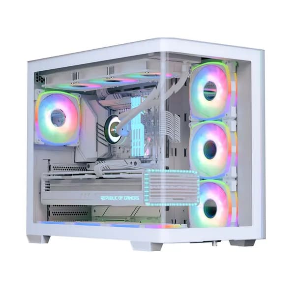 Компьютерный корпус AEROCOOL P500C Evo WT, ATX / Micro-ATX, USB Type-C, поддержка видеокарт до 450 мм, без блока питания