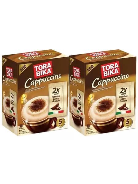 Напиток кофейный c шоколадной крошкой ToraBika Cappuccino (Индонезия) 5 стиков по 25,5 гр. х 2 шт.