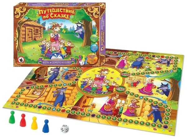 Настольная игра Волк и семеро козлят Русский стиль (03045)