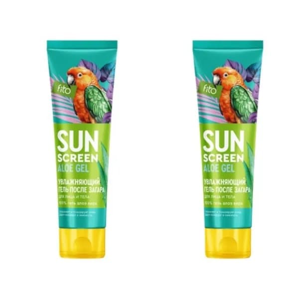 Fito Косметик Гель после загара для лица и тела SUN SCREEN, увлажняющий, 75 мл, 2 шт