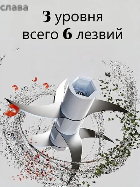 Беспроводной мини-измельчитель пищи, с маленькой ложкой, 320 мл, 6-лезвийный нож, 30 Вт, подходит для детского питания и кухни, с зарядным кабелем Type-C