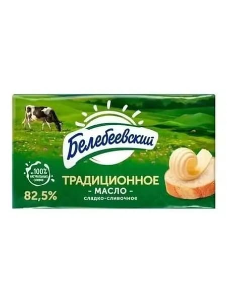 Сладкосливочное масло Белебеевский Традиционное 82,5% БЗМЖ 170 г