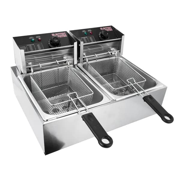 Фритюрница электрическая Viatto Commercial VA-DF66E, настольная электрофритюрница. Товар уцененный