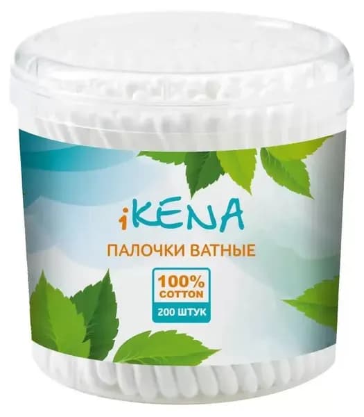iKENA Ватные палочки, 200 шт.