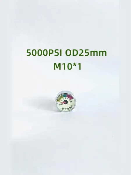 Манометр 5000PSI, D25, M10*1, Леший 2, для винтовки, для баллона, PCP PAINTBALL