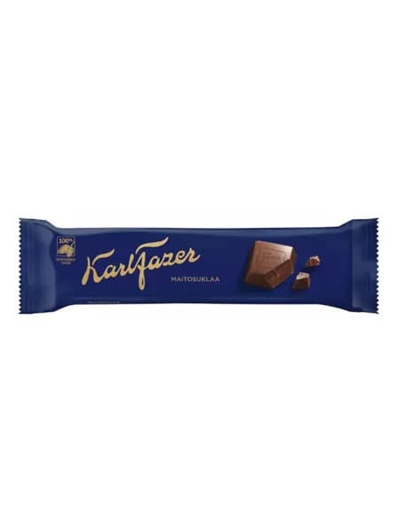 Шоколадный батончик Karl Fazer молочный шоколад, 39г (Финляндия)