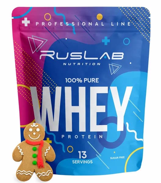 Протеин сывороточный WHEY,белковый коктейль (416 гр),вкус имбирный пряник