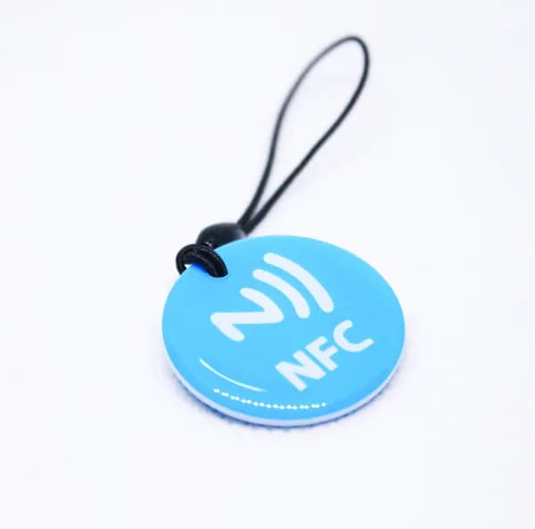 NFC метка-брелок эпоксидный (1 шт) для автоматизации умный дом (электронная визитка) Синий цвет