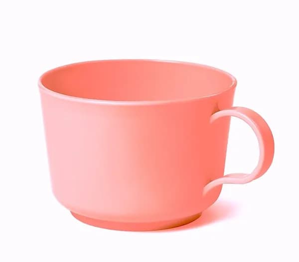Кружка пластмассовая 350 мл ЛОСОСЁВЫЙ (Н/И)