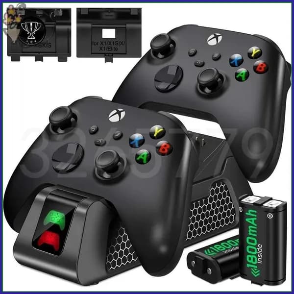 Премиум докстанция Dobe для Xbox Series S/X и One, заряжающая 2 аккумулятора на 1800 mAh--meiru