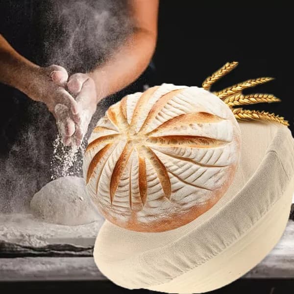 Корзина для ферментации теста из ивы + аксессуары