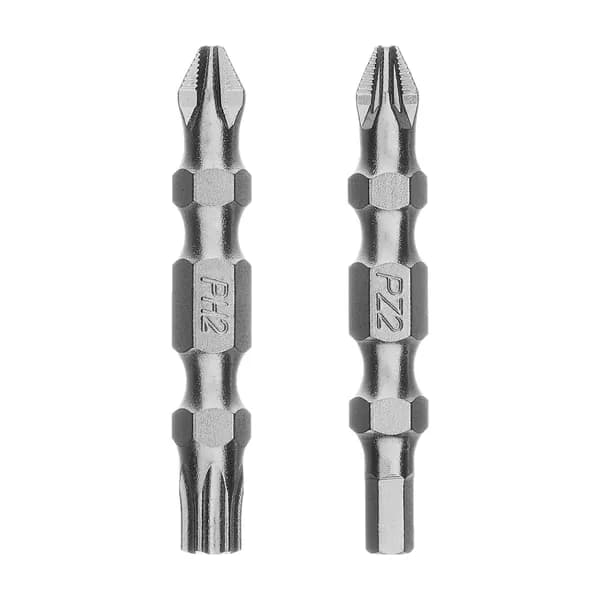 Набор бит двухстор., PH2-T30х45мм, PZ2-H4х45мм, сталь S2, 2 шт. Gross 112117